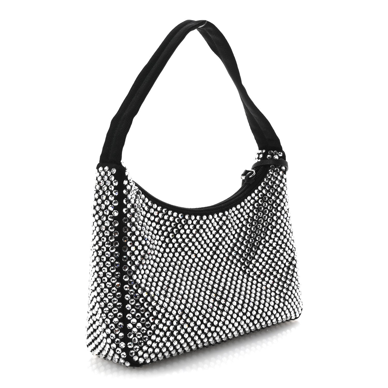 Prada Satin Crystal Mini Re-Edition 2000 Bag Cristal 3 of 9