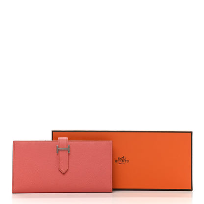 Hermes Epsom Bearn Gusset Wallet Flamingo 11 of 11