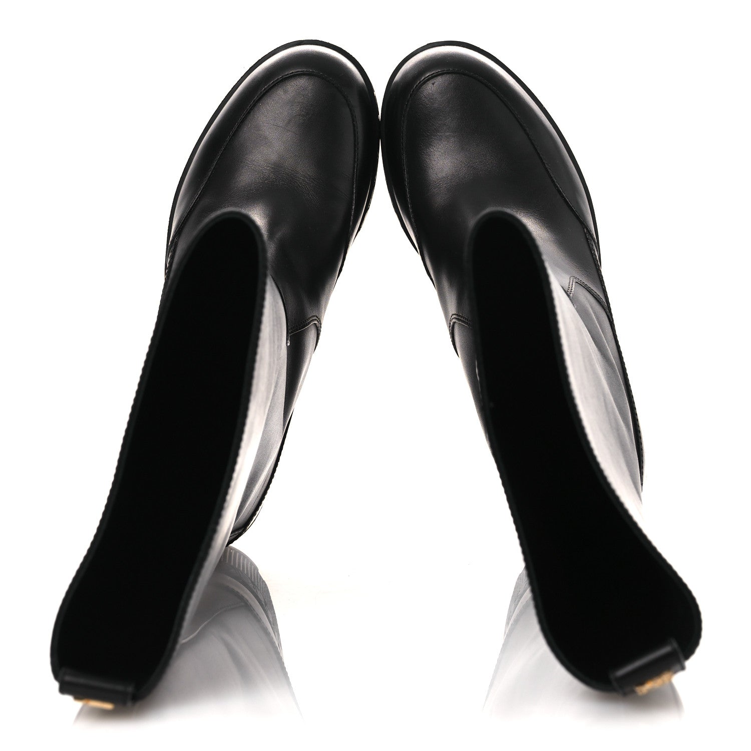 Louis Vuitton Calfskin Laureate Platform High Boots 36 Black