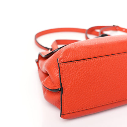 Gucci Cellarius Calfskin Small Bamboo Daily Top Handle Bag New Dark Orange 7 of 9