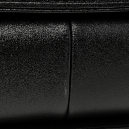 Chanel Calfskin Quilted New Medium Boy Top Handle Flap Black 11 of 12