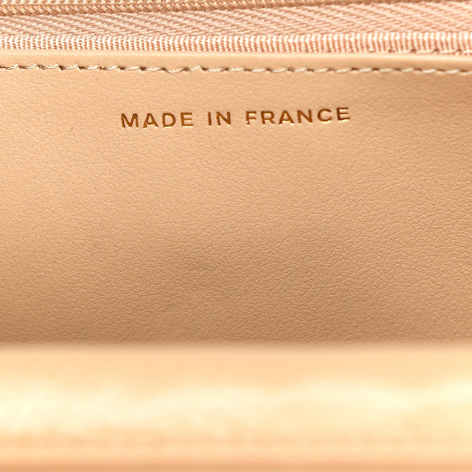 Chanel Caviar Quilted Wallet On Chain WOC Beige 7 of 11