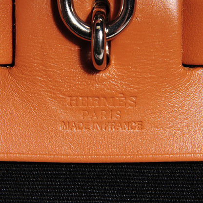 Hermes Vache Hunter Toile Herbag 30 PM Natural Noir 9 of 12