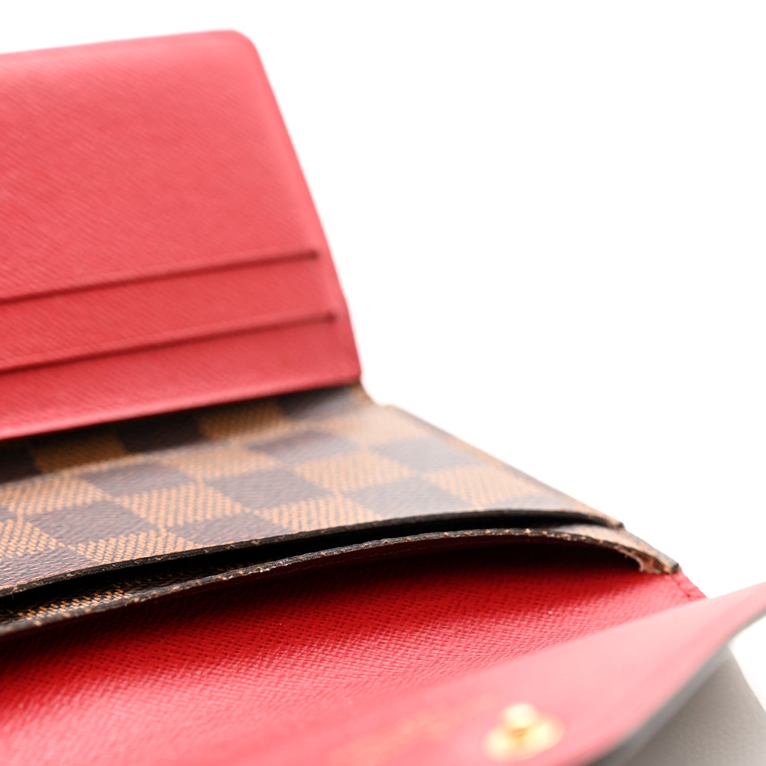 Louis Vuitton Damier Ebene Josephine Wallet Red 11 of 11