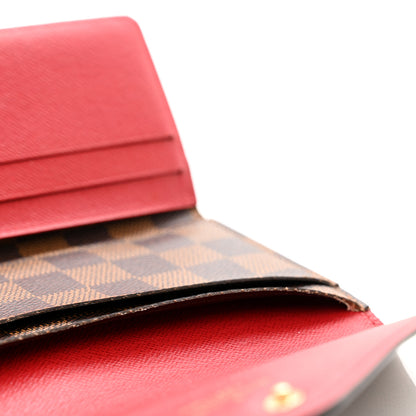 Louis Vuitton Damier Ebene Josephine Wallet Red 11 of 11