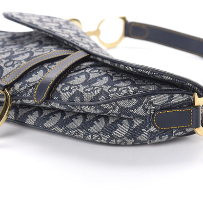 Christian Dior Monogram Saddle Bag Blue 7 of 10