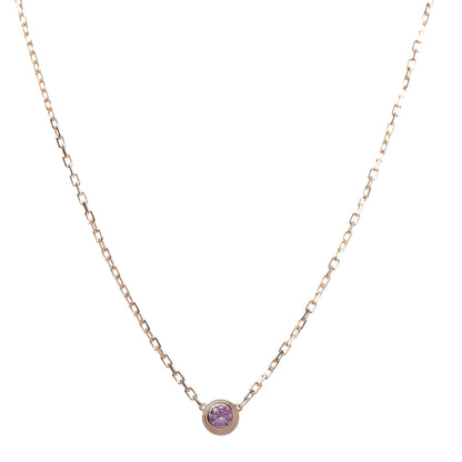 Cartier 18K Pink Gold Pink Sapphire D'Amour Pendant Necklace 1 of 6