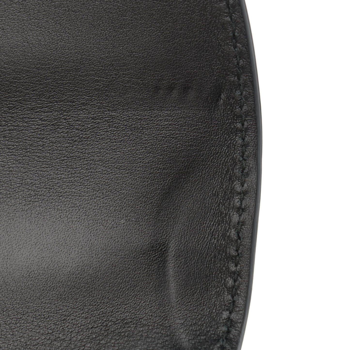 Calfskin Plexiglass Medium Classic 2 Top Handle Bag Black