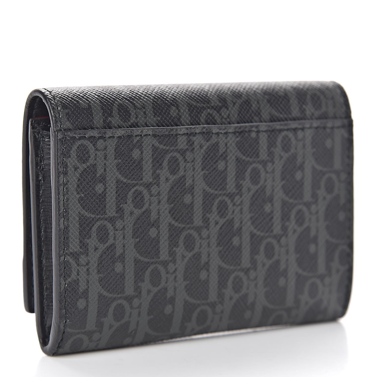 Christian Dior HOMME Monogram Coated Canvas Card Holder Grise 3 of 7