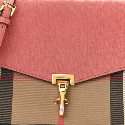 Burberry Derby Calfskin House Check Small Macken Crossbody Bag Copper Pink 8 of 13