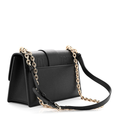 Christian Dior Grained Calfskin Embossed 30 Montaigne Chain Flap Bag Black 3 of 10