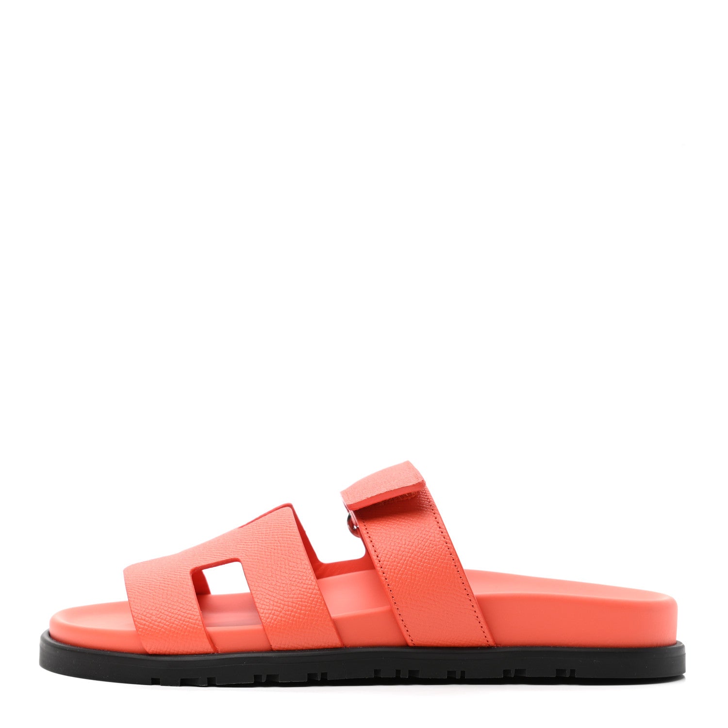 Hermes Epsom Womens Chypre Sandals 38 Rose Sorbet 1 of 8