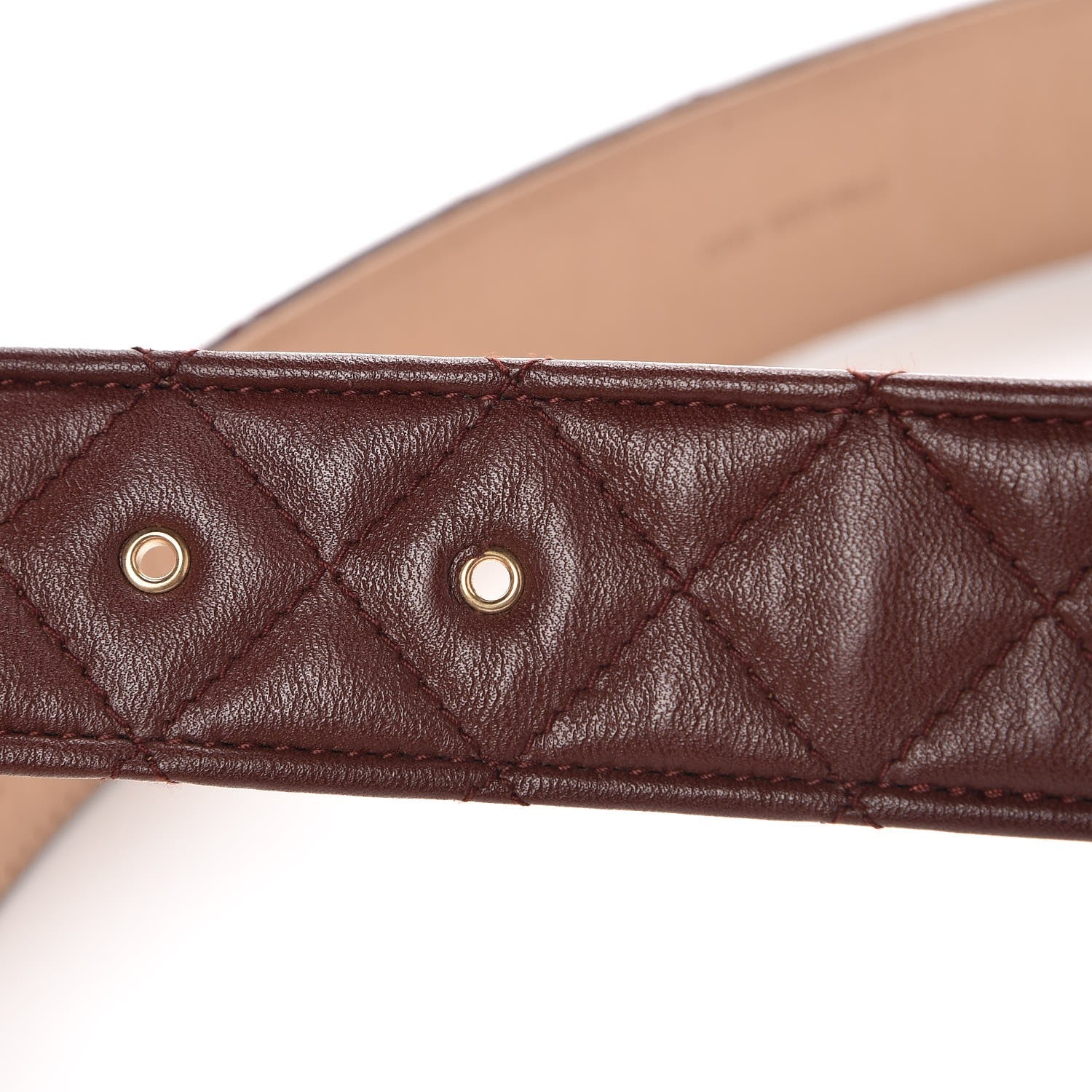 Chanel Lambskin Quilted CC Belt 90 36 Bordeaux 10 of 12