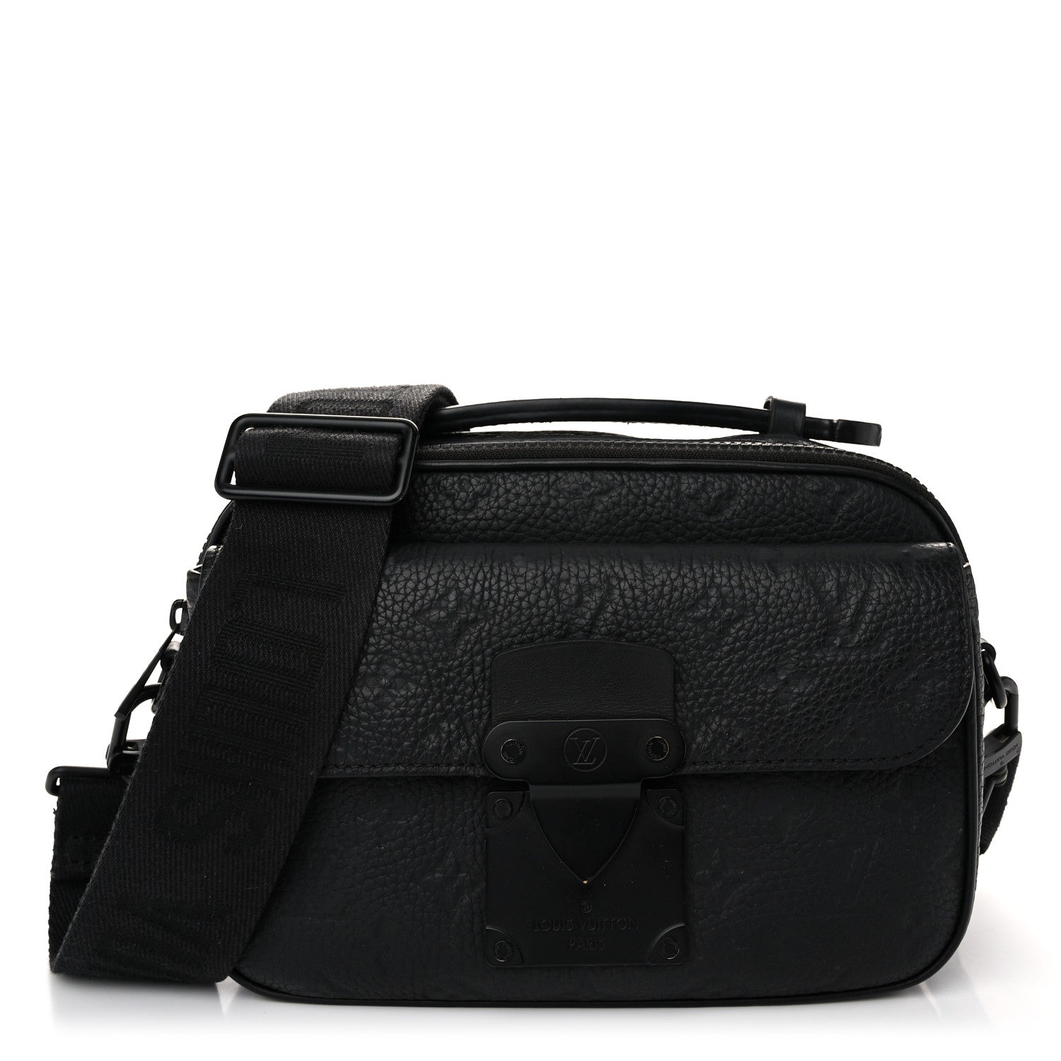 Louis Vuitton Taurillon Monogram S Lock Messenger Black 1 of 10
