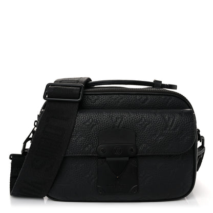 Louis Vuitton Taurillon Monogram S Lock Messenger Black 1 of 10