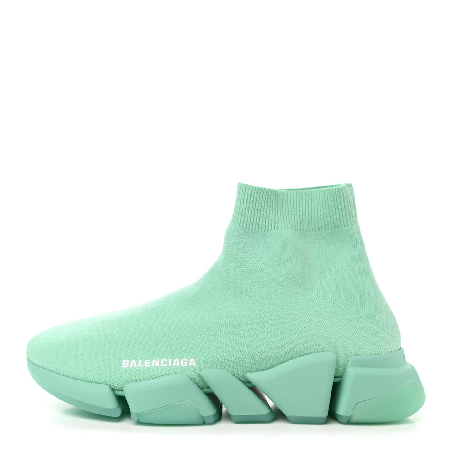 Technical 3D Recycled Knit Womens Speed 2.0 Transparent Sole Sneakers 40 Mint