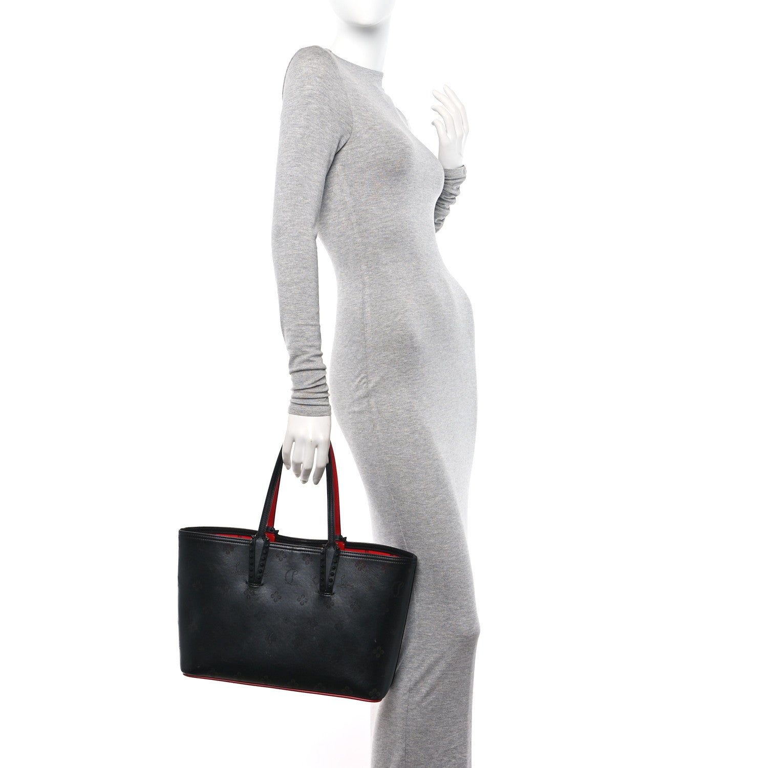 Christian Louboutin Calfskin Loubinthesky East West Cabata Tote Black 2 of 11