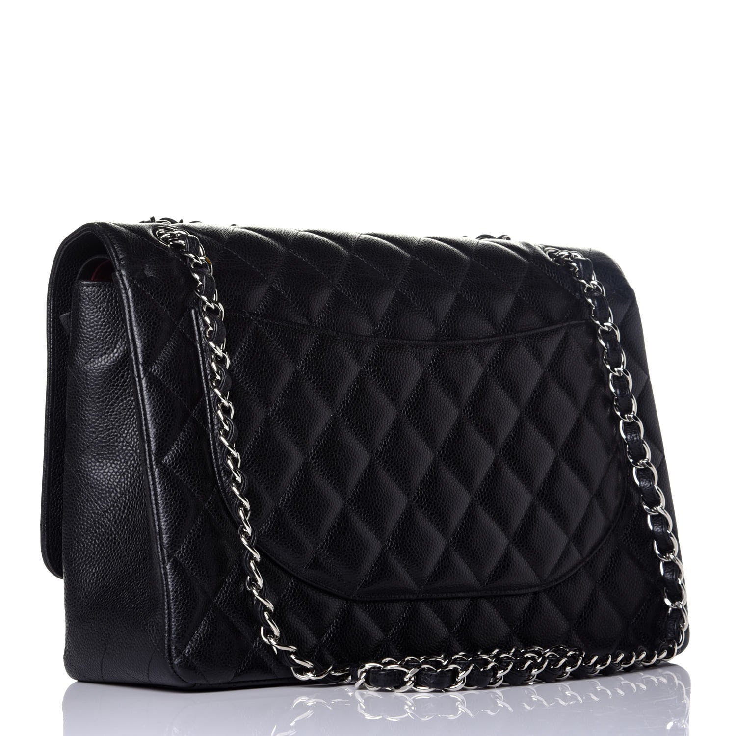Chanel Caviar Quilted Maxi Double Flap Black 3 of 9
