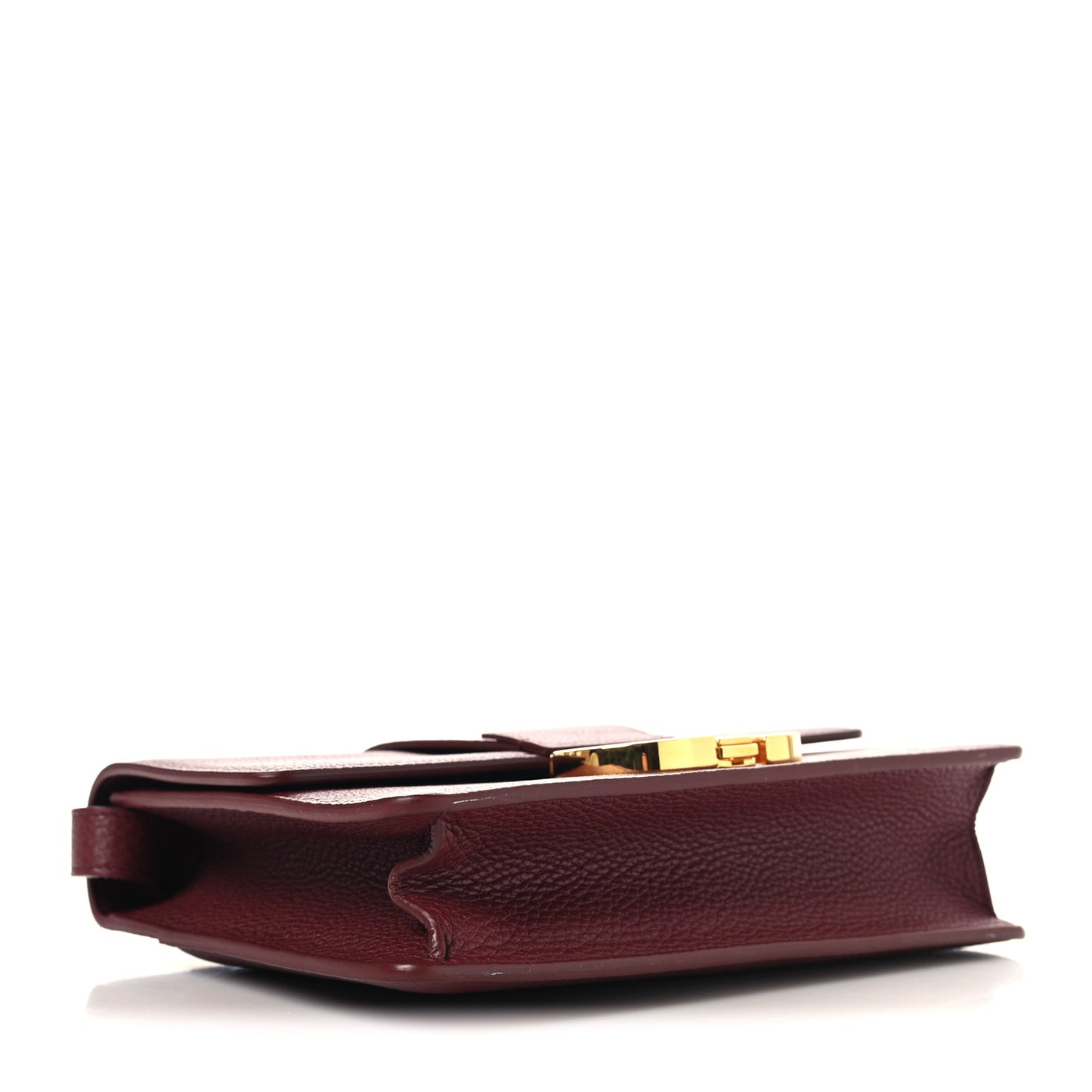 Grained Calfskin 30 Montaigne Flap Bag Red Brick