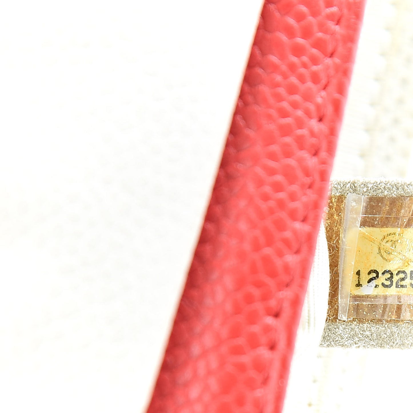 Lambskin Half Moon Wallet On Chain WOC Red