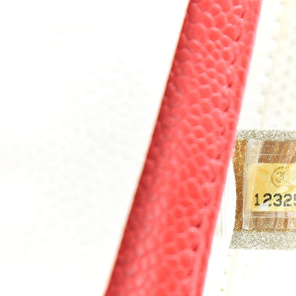 Chanel Lambskin Half Moon Wallet On Chain WOC Red 7 of 12