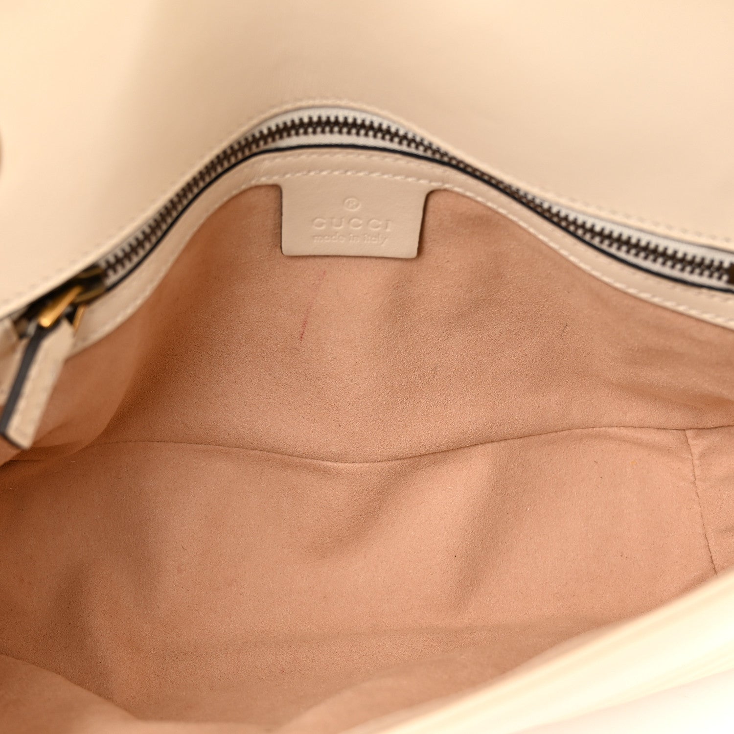 Gucci Calfskin Matelasse Small GG Marmont Shoulder Bag White 5 of 10