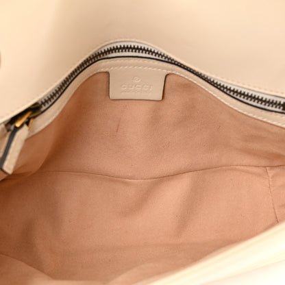 Gucci Calfskin Matelasse Small GG Marmont Shoulder Bag White 5 of 10