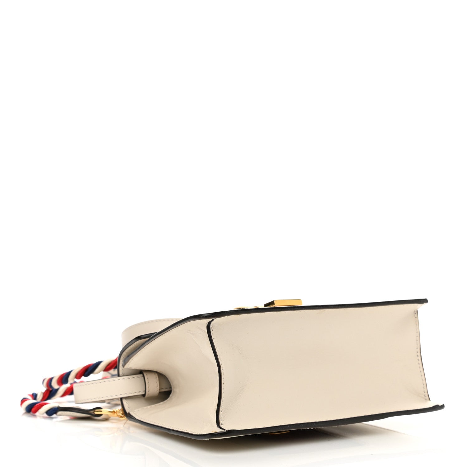 Gucci Calfskin Mini Sylvie Top Handle Bag White 4 of 13
