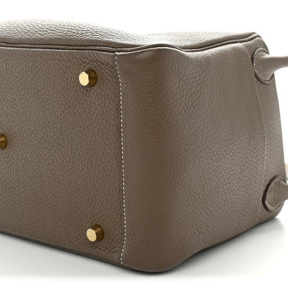 Hermes Taurillon Clemence Lindy 30 Etoupe 10 of 13