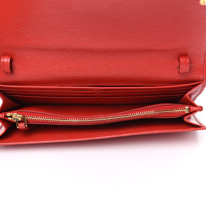 Prada Vitello Move Oro Chain Wallet Lacca 5 of 8