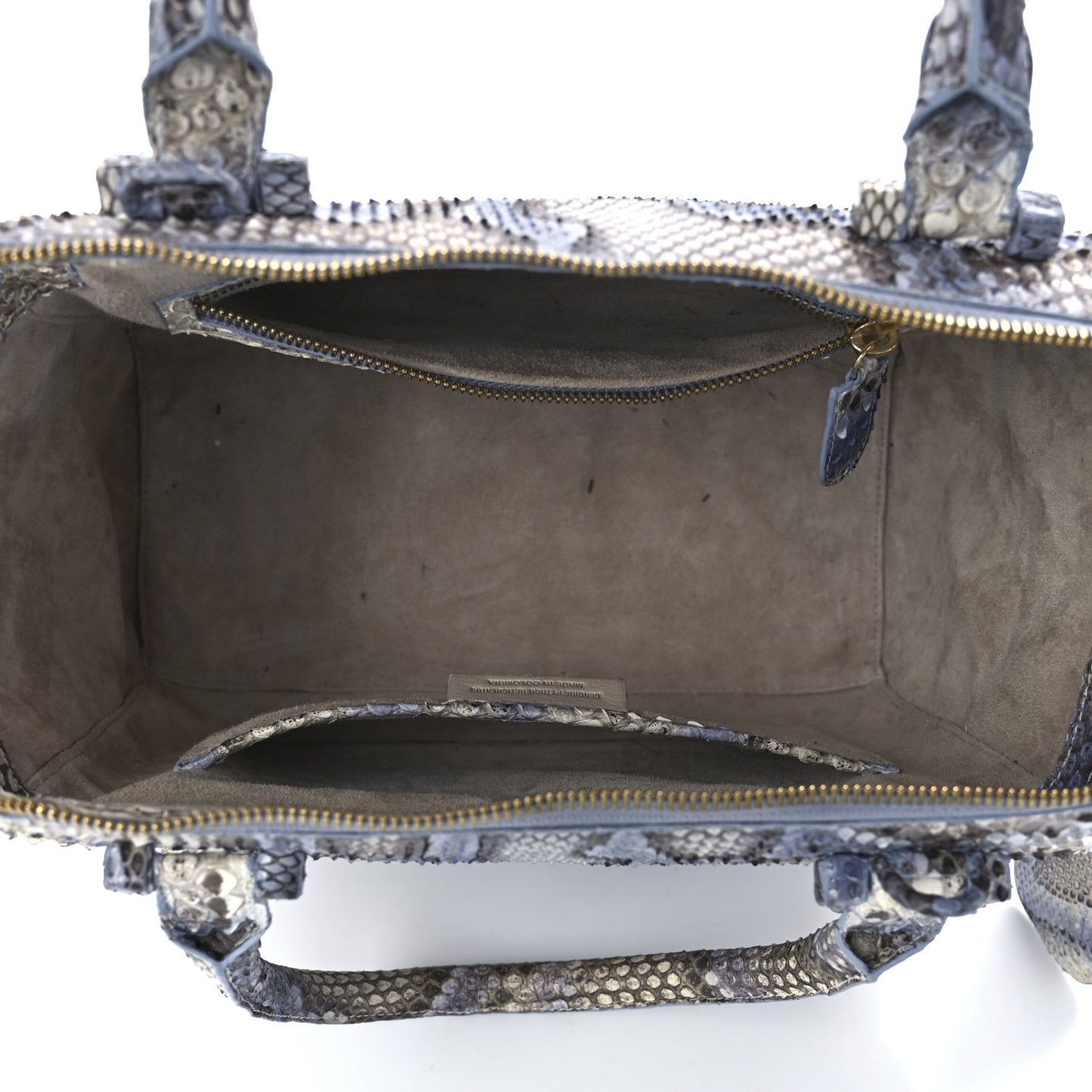 Snakeskin Bag Blue Multicolor