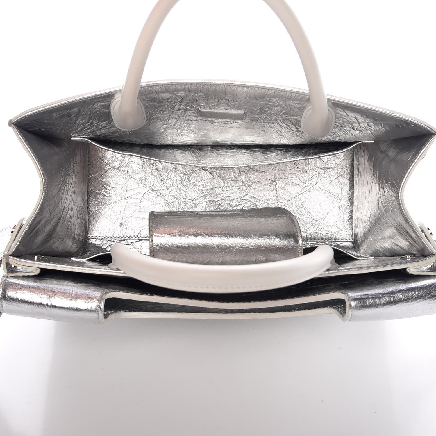 Christian Dior Metallic Calfskin Medium Diorever Flap Silver 5 of 16