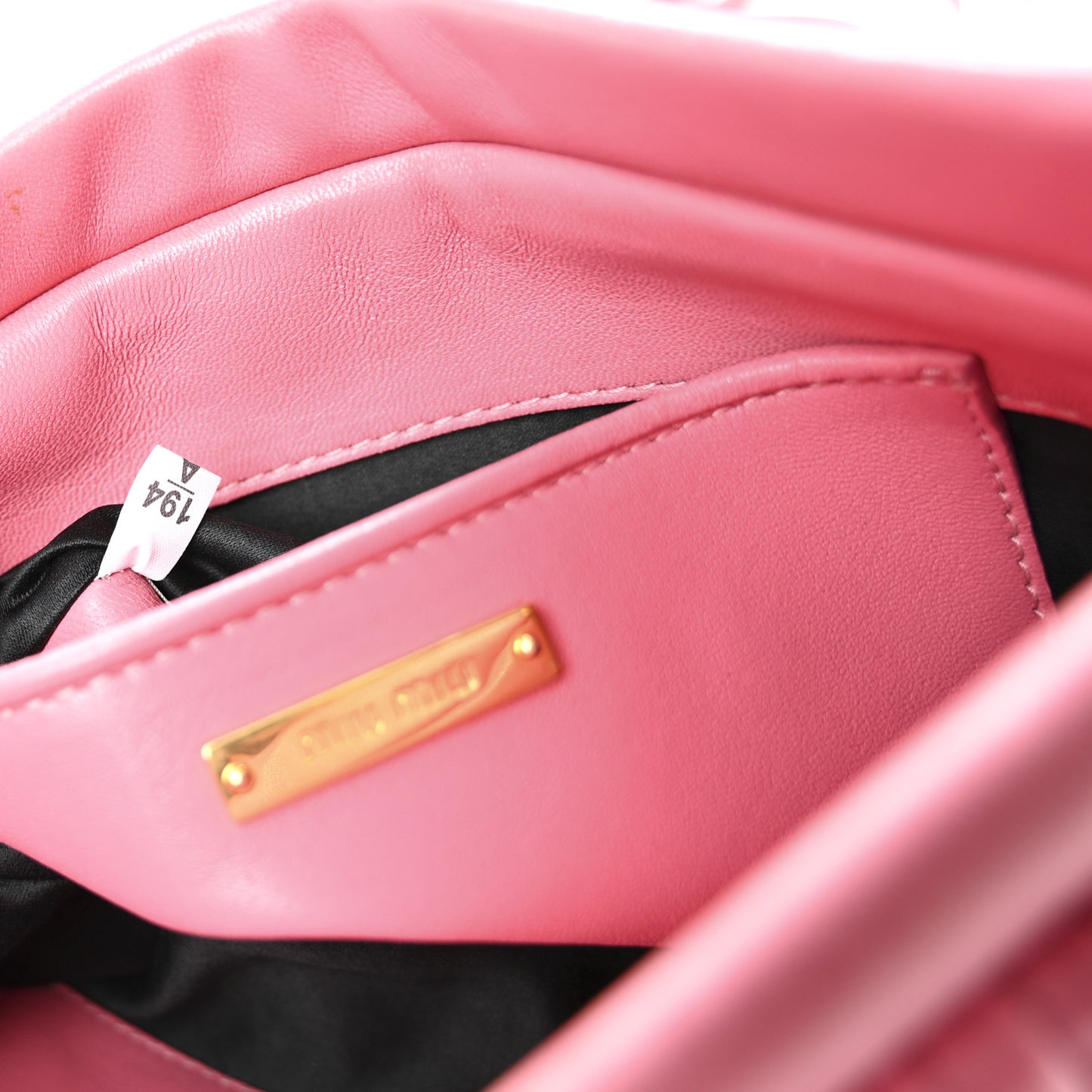 Nappa Matelasse Crossbody Clutch Pink