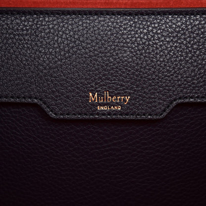 Mulberry Small Classic Grain Union Jack Bayswater Tote Oxford Blue Scarlet 6 of 9