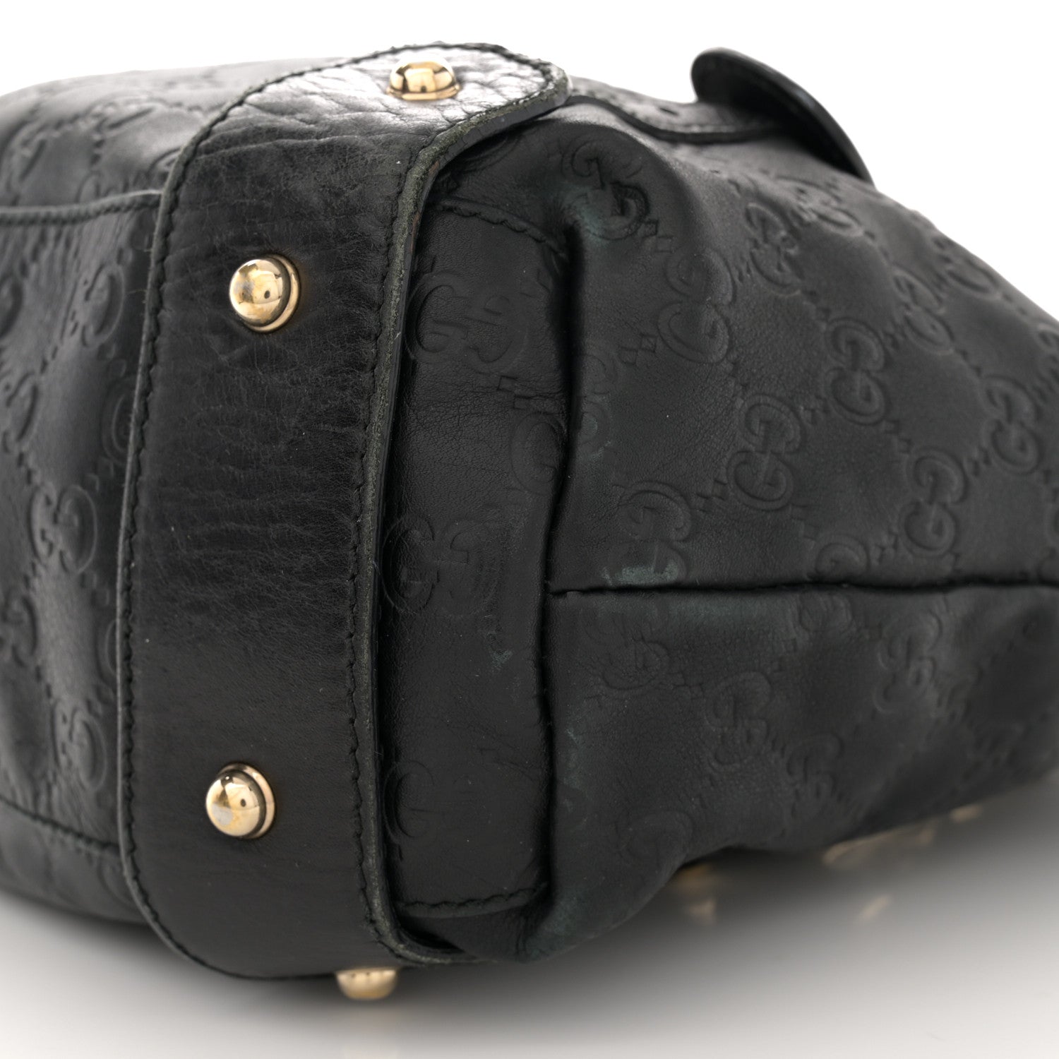 Gucci Guccissima Small Pelham Shoulder Bag Black 10 of 12