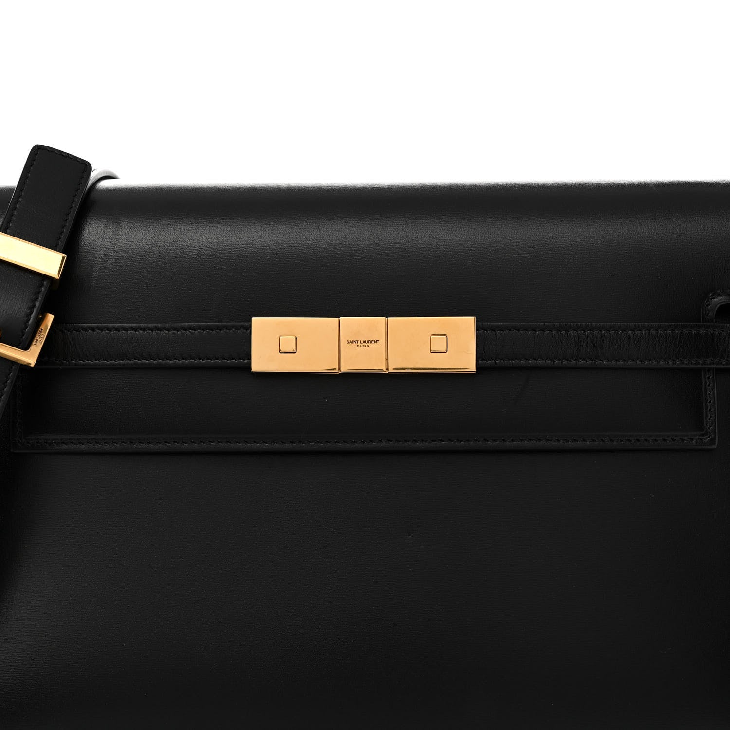 Saint Laurent Smooth Calfskin Manhattan Shoulder Bag Black 7 of 14