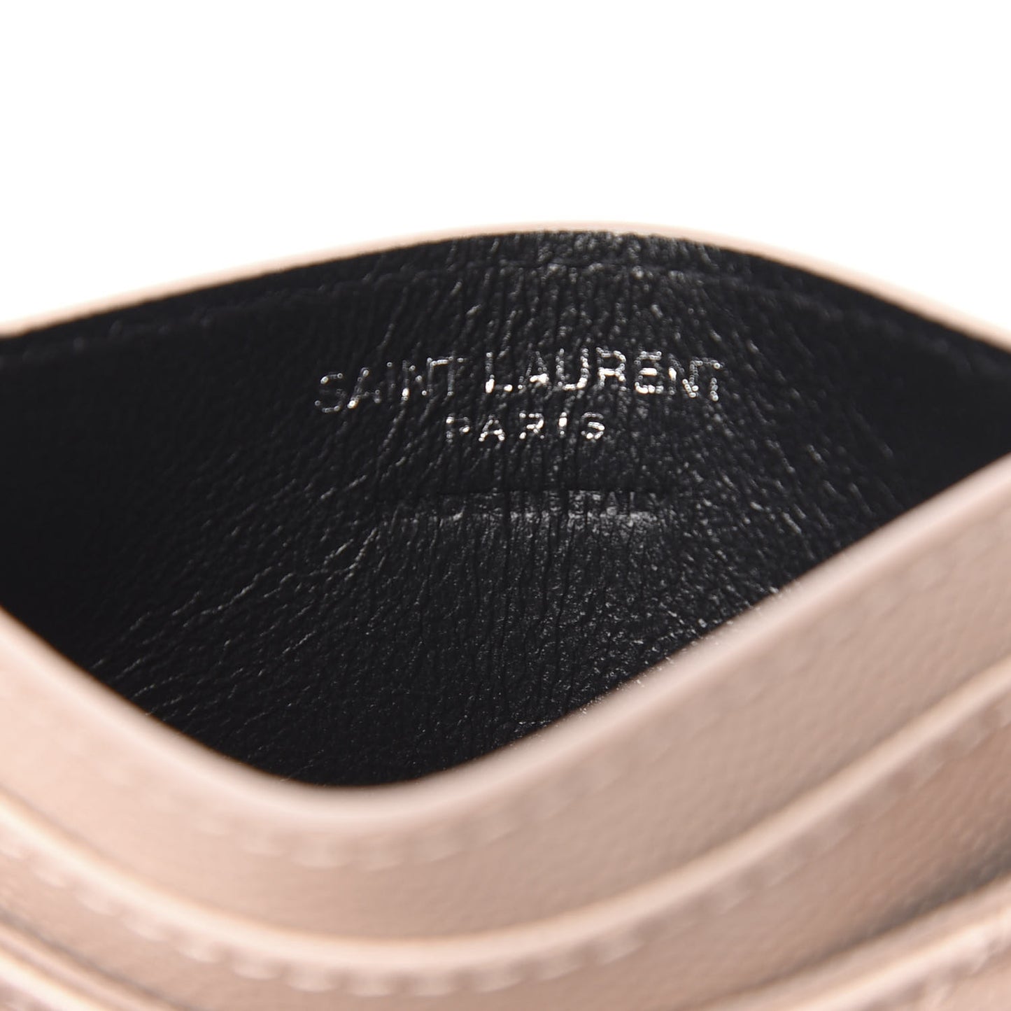 Grain De Poudre Matelasse Chevron Monogram Credit Card Case Rose Poudre