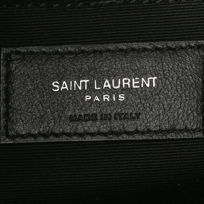 Saint Laurent Lambskin Quilted Small Loulou Puffer Monogram Chain Satchel Black 6 of 8