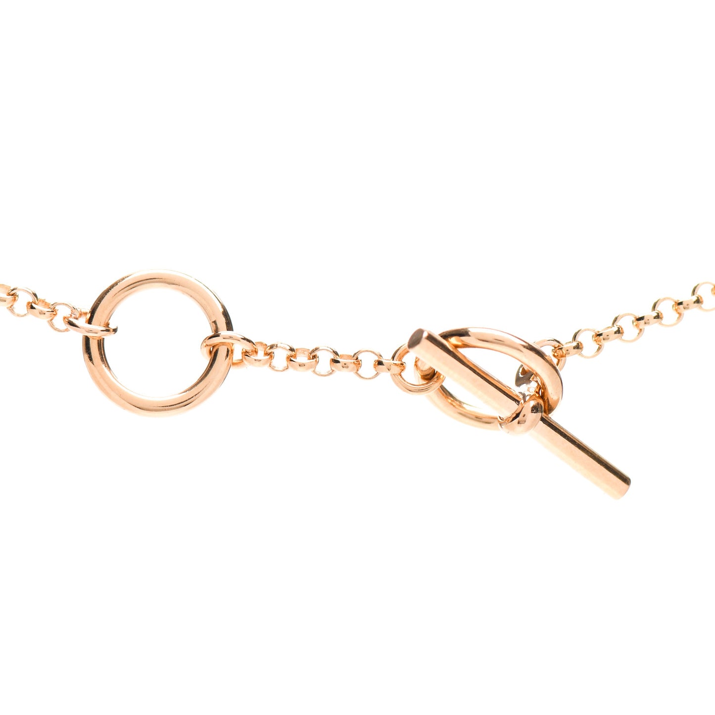 18K Rose Gold Diamond Gambade Pendant Necklace