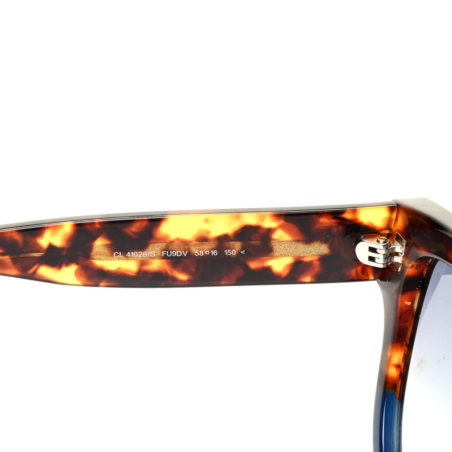 Celine Shadow Sunglasses CL 41026/S Havana Blue 8 of 11