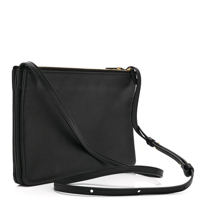 Celine Liege Calfskin Large Trio Crossbody Bag Black 3 of 12