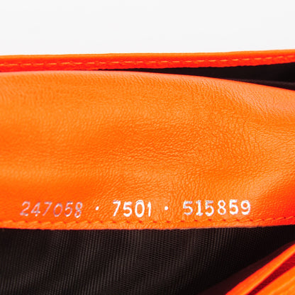 Balenciaga Calfskin Papier Platre Continental Wallet Orange Neon 8 of 8