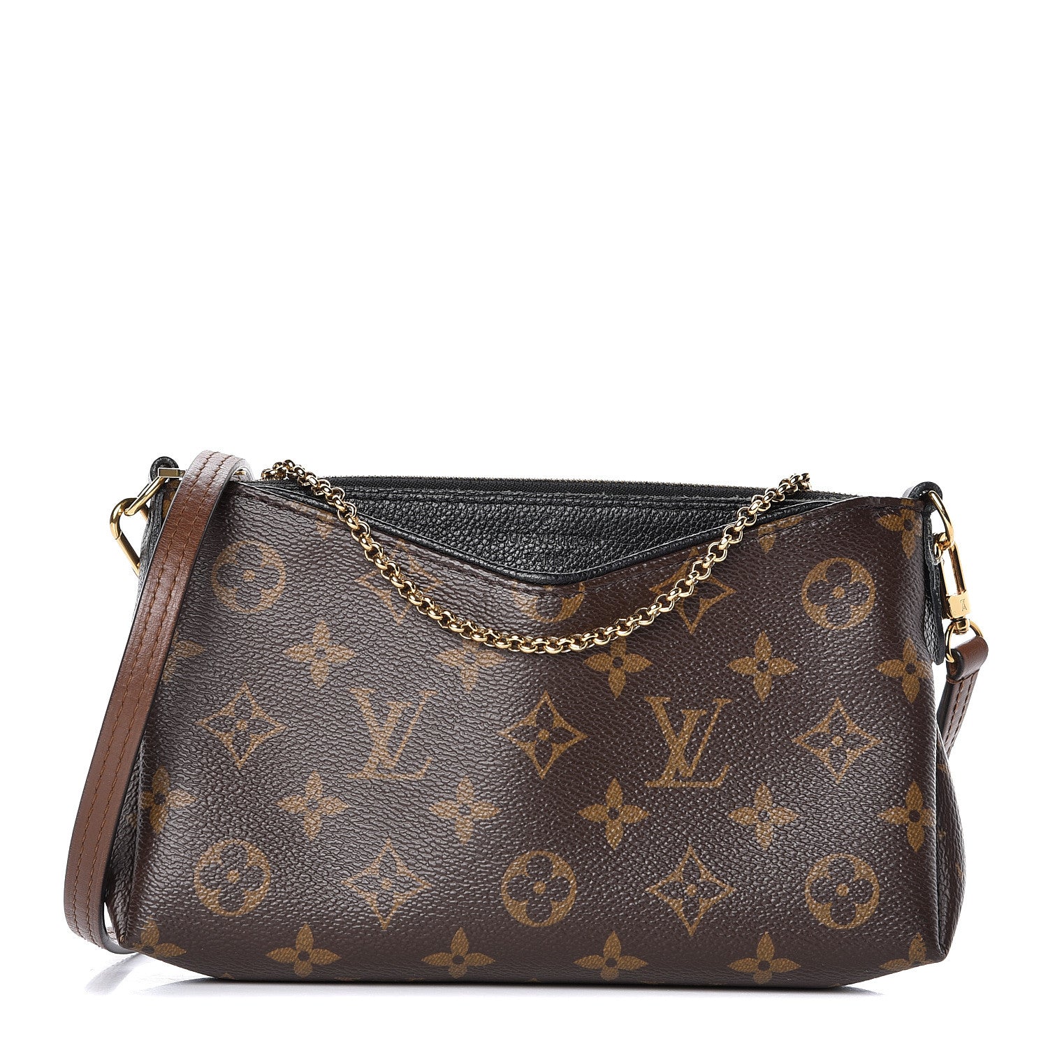 Louis Vuitton Monogram Pallas Clutch Black 1 of 12
