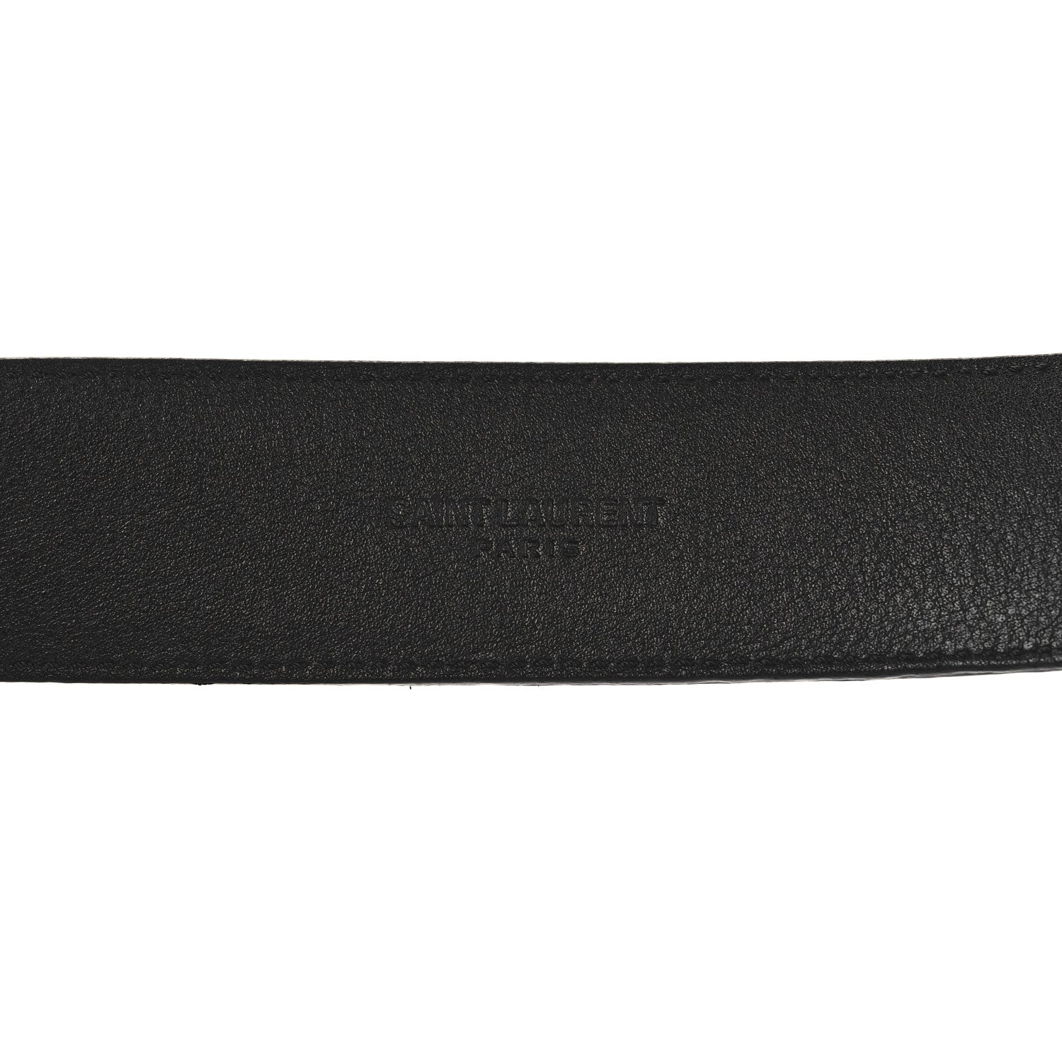 Saint Laurent Suede Monogram Cassandre Belt 75 30 Black 5 of 6