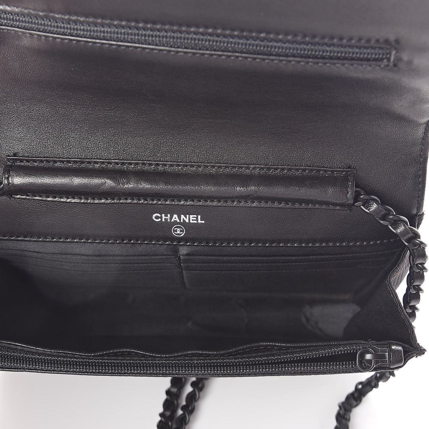 Nylon Travel Wallet On Chain WOC Black