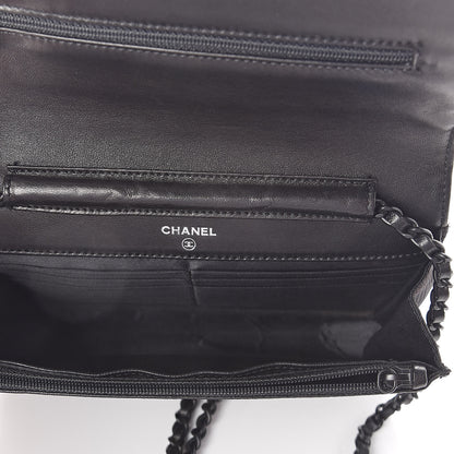 Chanel Nylon Travel Wallet On Chain WOC Black 5 of 11