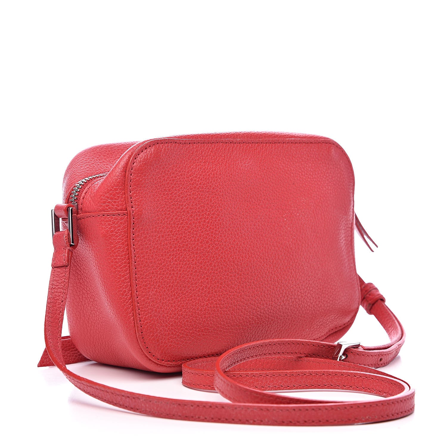 Alexander McQueen Calfskin Skull Camera Shoulder Bag Red 3 of 12
