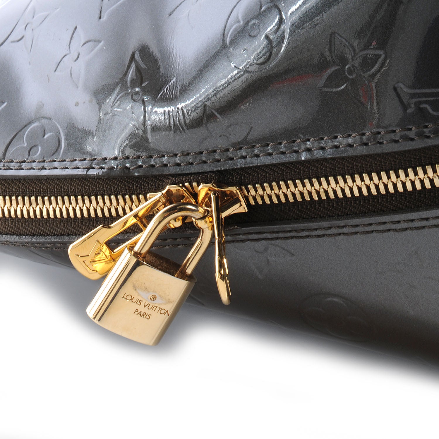 Louis Vuitton Vernis Alma GM Vert Bronze 5 of 8