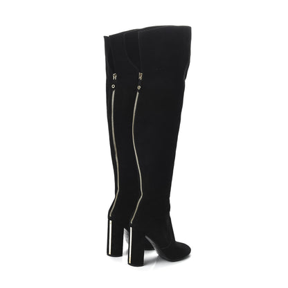 Louis Vuitton Suede Thigh High Boots 38 4 of 7