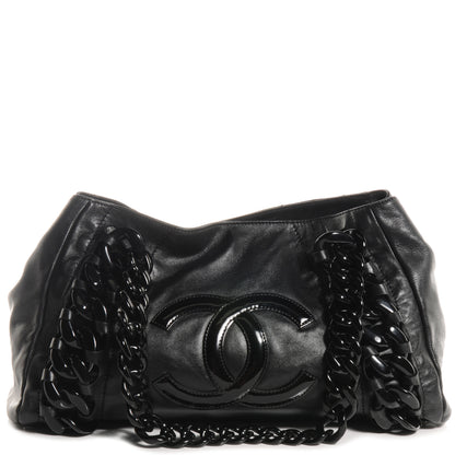 Chanel Leather Modern Chain Shopper Tote Black 1 of 8